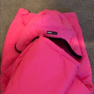 Swiss tech Ski pants w/ hat